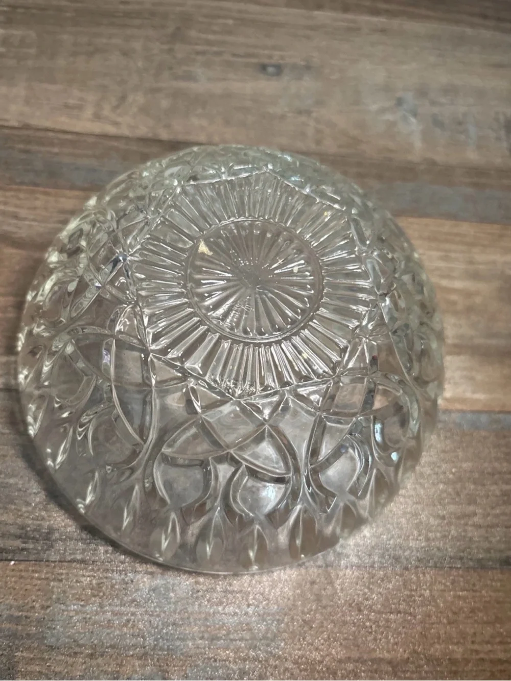 Clear Pressed Glass Covered Candy Dish with Lid